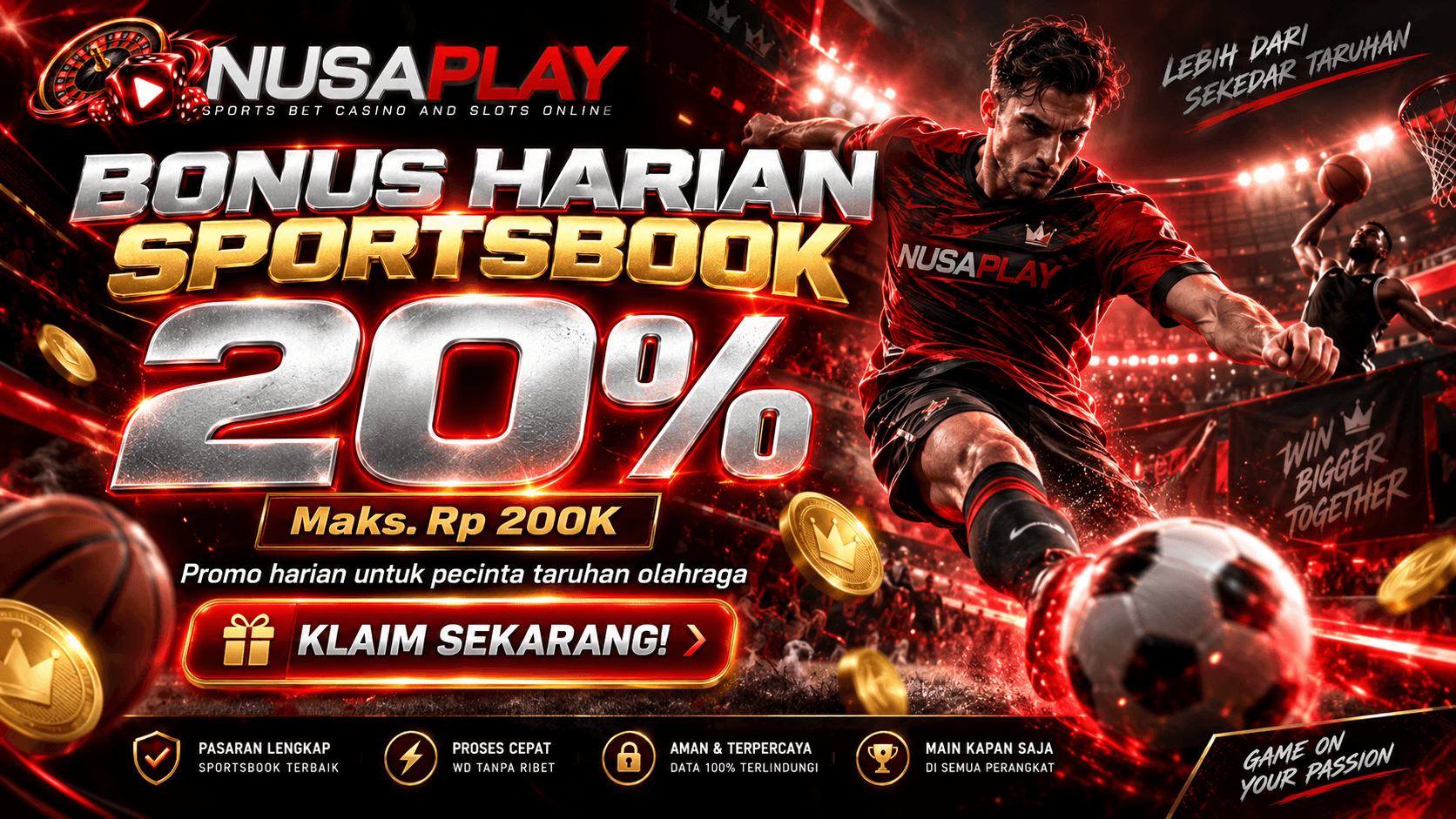 Bonus Deposit Harian Sportsbook 20%