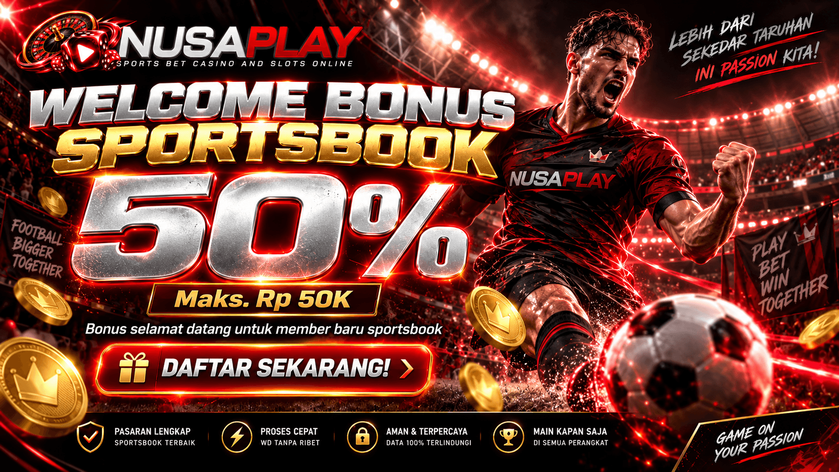 Welcome Bonus Sport 50% 